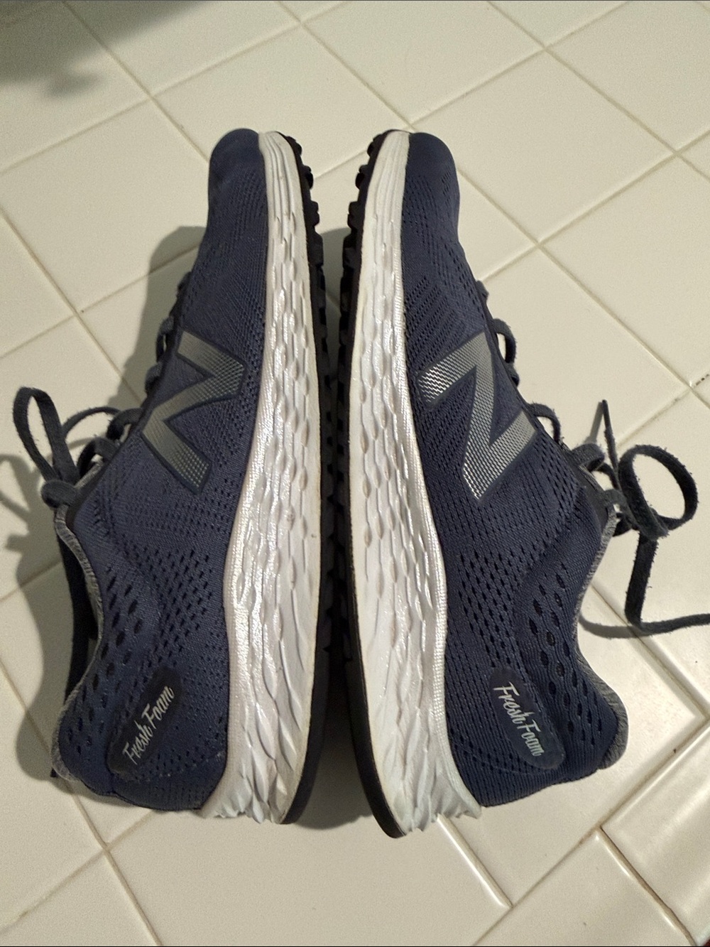 New Balance Navy Blue Mesh Sneakers - Picture 6 of 8